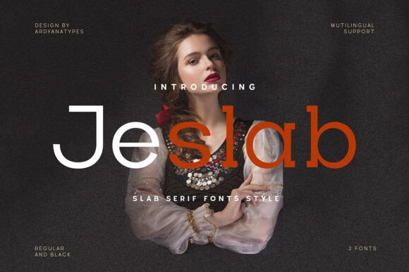 Jeslab: A Modern Slab Serif Font with Impact and Elegance