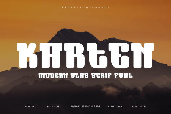 Karten: A Bold Slab Serif Font for Impactful Design