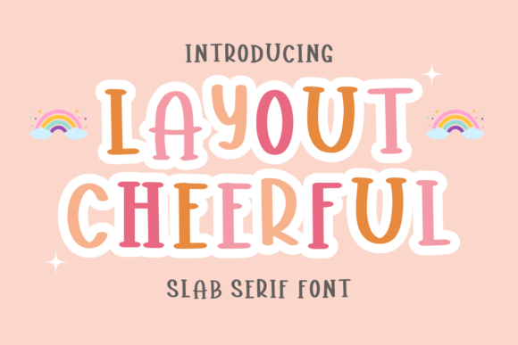 Layout Cheerful: A Handwritten Slab Serif Font for Creative Projects