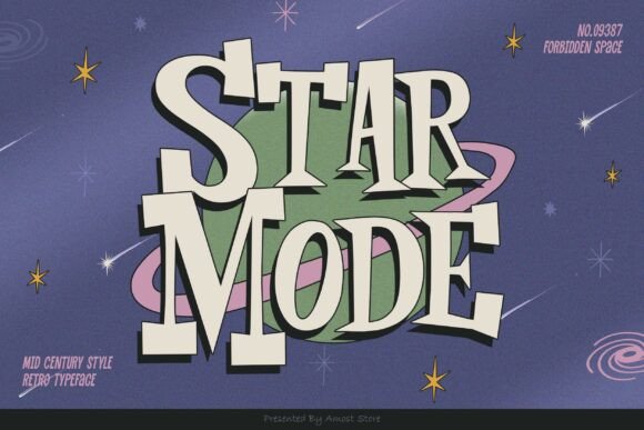 Revisiting the Charm of Star Mode: A Mid-Century Style Font for Modern Design