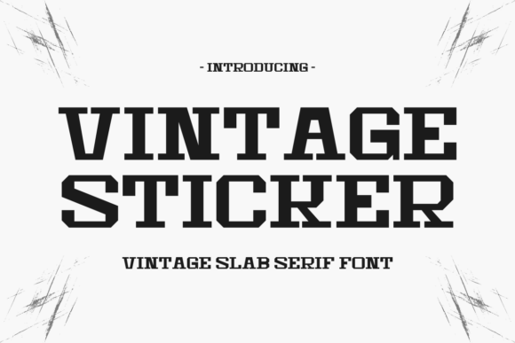 Vintage Sticker: A Bold, Playful Font for Modern Design Projects